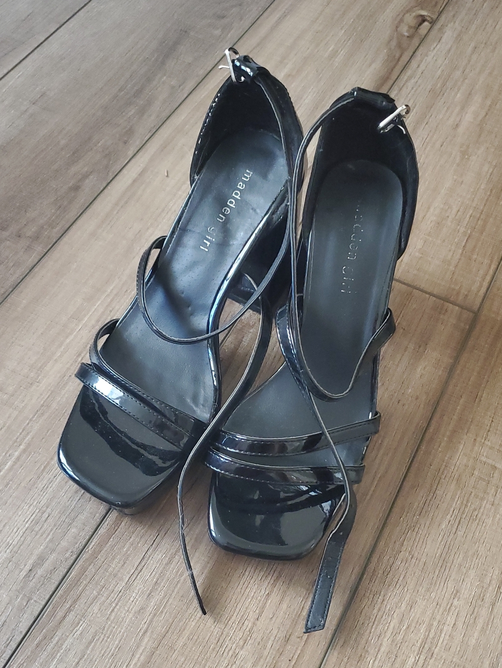 Madden Girl Black Chunky Heels